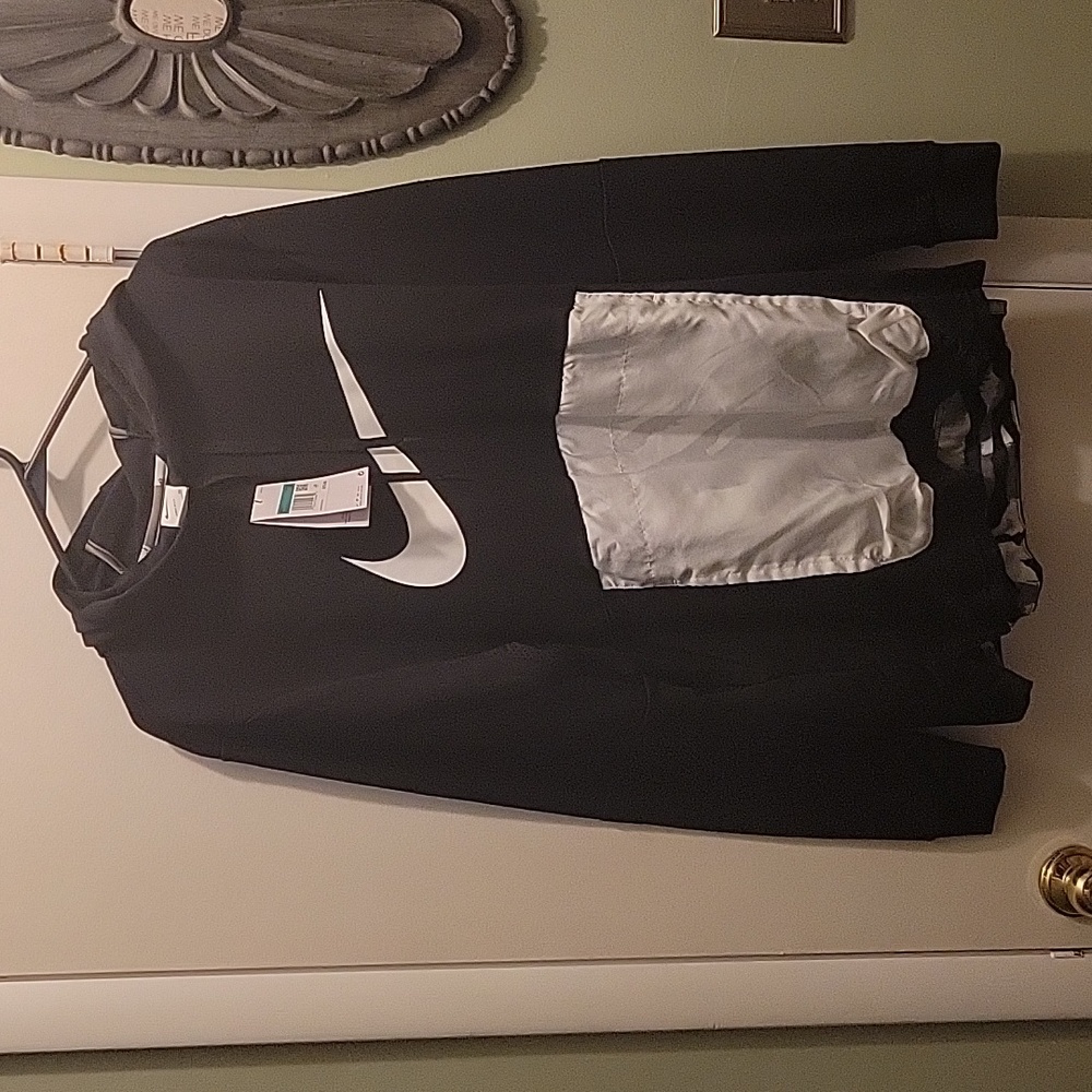 Nike Black and White Hoodie